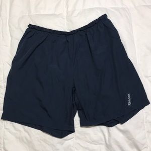 Reebok XL Navy Blue Running Shorts